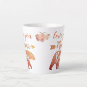 Benutzerdefinierte Liebe Sie MAMA wird glücklich M Milchtasse (Vorderseite)