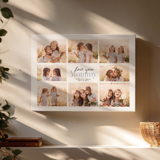Benutzerdefinierte Liebe Sie Mütter Muttertagsfoto Leinwanddruck
