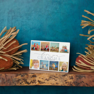 Benutzerdefinierte Liebe Sie Oma 8 FotoCollage Fotoplatte