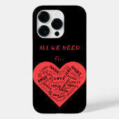 Benutzerdefinierte Liebe von Textherzen in mehrere Case-Mate iPhone Hülle (Rückseite)