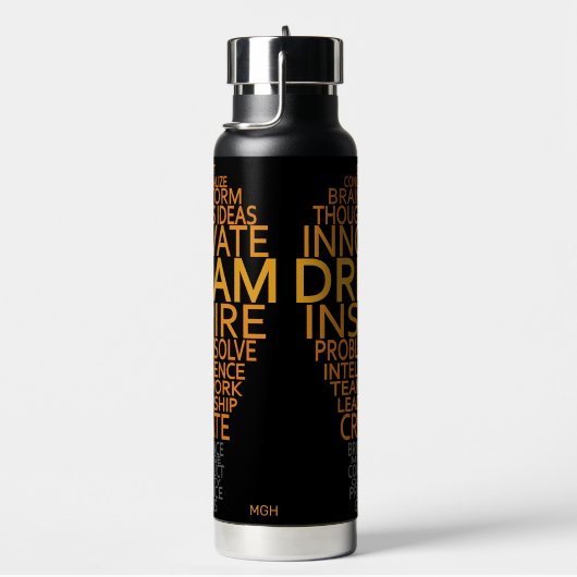 Benutzerdefinierte Lightbulle für Inspiration Trinkflasche (rechts)