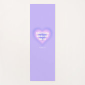 Benutzerdefinierte Lila Aura Herzmanifestation Yogamatte (Vorderseite)