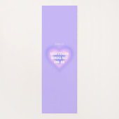 Benutzerdefinierte Lila Aura Herzmanifestation Yogamatte (Rückseite)