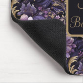 Benutzerdefinierte lila Blumen Mousepad (Ecke)