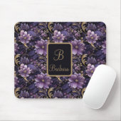 Benutzerdefinierte lila Blumen Mousepad (Mit Mouse)