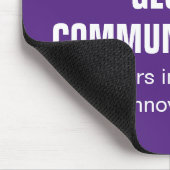 Benutzerdefinierte lila Cyber-Technologie-Computer Mousepad (Ecke)