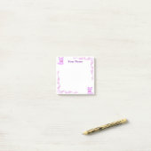 Benutzerdefinierte lila Fuchs-Filigran-Post-it-Not Post-it Klebezettel (Auf Schreibtisch)