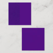 Benutzerdefinierte Lila Glitzer Strip Square Busin Quadratische Visitenkarte (Vorne/Hinten)