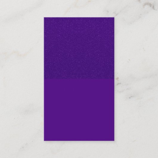 Benutzerdefinierte Lila Glitzer Top-Visitenkarte Visitenkarte (Vorderseite)