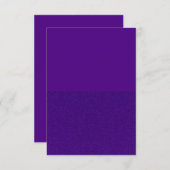 Benutzerdefinierte Lila Glitzer-Unterseite Flat Da Dankeskarte (Vorne/Hinten)