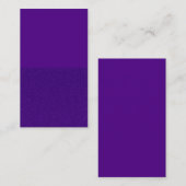 Benutzerdefinierte Lila Halbzeit-Glitzer-Visitenka Visitenkarte (Vorne/Hinten)