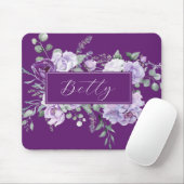Benutzerdefinierte lila Rosen Mousepad (Mit Mouse)