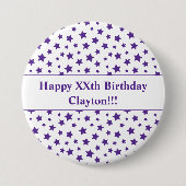 Benutzerdefinierte Lila Sterne mit der Schaltfläch Button (Vorderseite)