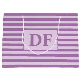 Benutzerdefinierte Lila Streifen Große Geschenktüte