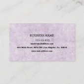 Benutzerdefinierte Lila Textur-Visitenkarte Visitenkarte (Rückseite)