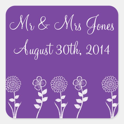 Benutzerdefinierte Lila Umschlag Aufkleber und Sti (Vorderseite)