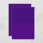 Benutzerdefinierte Lila Verschlusskarte Begleitkarte (Vorne/Hinten)