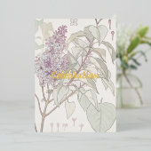 Benutzerdefinierte Lilac Foil Einladungskarte Folieneinladung (Stehend vorne)