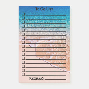 Benutzerdefinierte Liste  Klare Wasserwelle  Foto Post-it Klebezettel