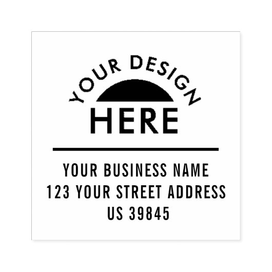 Benutzerdefinierte Logo-Adresse Gummistempel (Prägung)
