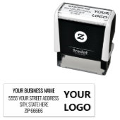 Benutzerdefinierte Logo-Adresse Name Ihre selbstfa Permastempel (Beispiel)