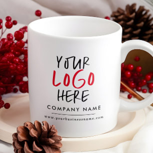 Benutzerdefinierte Logo-Aufkleber   Branding in Un Kaffeetasse