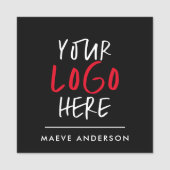 Benutzerdefinierte Logo-Aufkleber | Branding in Un Namensschild (Vorderseite)