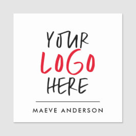 Benutzerdefinierte Logo-Aufkleber | Branding in Un Namensschild