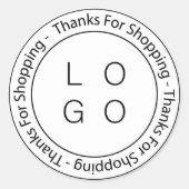 Benutzerdefinierte Logo-Aufkleber für Ihr Unterneh Runder Aufkleber (Vorderseite)