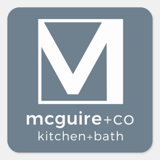 Benutzerdefinierte Logo-Aufkleber Quadratischer Aufkleber (Vorderseite)