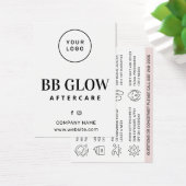 Benutzerdefinierte Logo-BB-Glow-Aftercare-Karte (Schreibtisch)