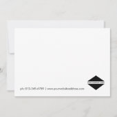 Benutzerdefinierte Logo-Einfache elegante Note-Kar Mitteilungskarte (Vorderseite)