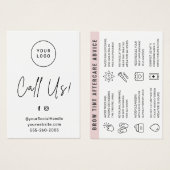 Benutzerdefinierte Logo-Eyebstrainenkarte (Vorne & Hinten)