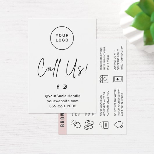 Benutzerdefinierte Logo-Eyebstrainenkarte (Schreibtisch)