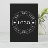 Benutzerdefinierte Logo-Flat-Karte (Stehend Vorderseite)