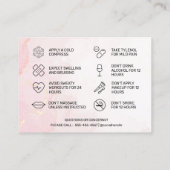 Benutzerdefinierte Logo-Frühjahrskarte Visitenkarte (Rückseite)