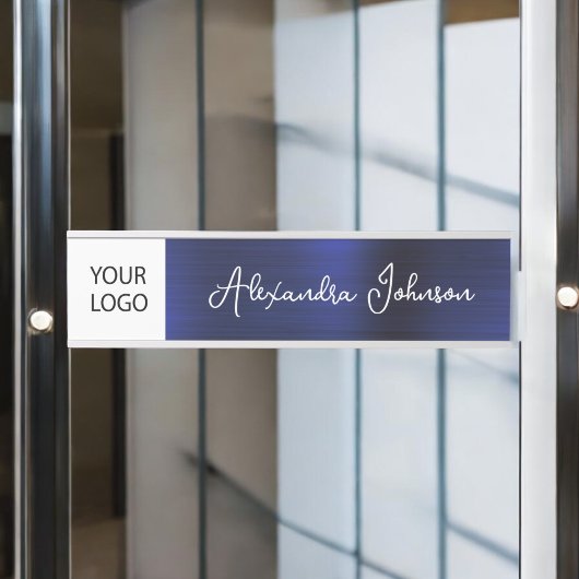 Benutzerdefinierte Logo-Führungskraft Navy Blue Be Türschild