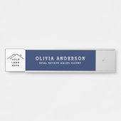 Benutzerdefinierte Logo-Führungskraft Navy Blue Be Türschild (Vorderseite )