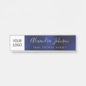 Benutzerdefinierte Logo-Führungskraft Navy Blue Be Türschild (Vorderseite )