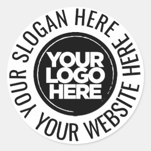 Benutzerdefinierte Logo-Geschäftsbereich Webwerbun Runder Aufkleber