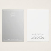 Benutzerdefinierte Logo-Graue, elegante Ohrring-Di (Vorne & Hinten)