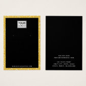 Benutzerdefinierte Logo-Imitate Gold Glitzer Ohrau (Vorne & Hinten)