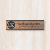 Benutzerdefinierte Logo-Imitate Holzkörner-Office- Türschild (Vorderseite )