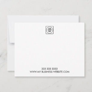 Benutzerdefinierte Logo-Kontakt-Minimalisten-Notiz Mitteilungskarte