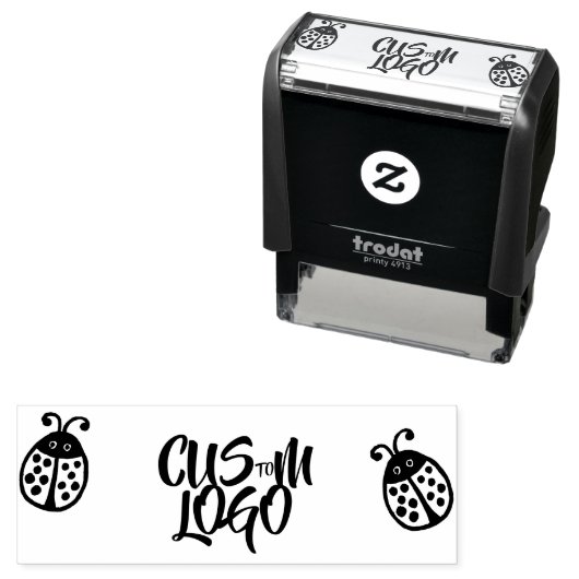 Benutzerdefinierte Logo-Ladybug Rubber-Briefmarke Permastempel (Beispiel)