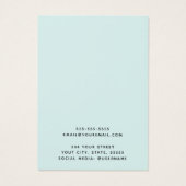 Benutzerdefinierte Logo-Lichtaqua-blaue Ohrring-Di (Rückseite)