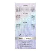 Benutzerdefinierte Logo Luxus Perl holografische M Werbekarte (Hinten)