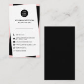 Benutzerdefinierte Logo Moderne Social Media Icons Visitenkarte (Vorne/Hinten)