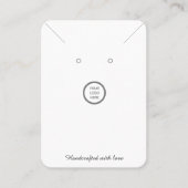 Benutzerdefinierte Logo-Nekklace-Erring-Schmuck-Di Telefonnummerkarte (Vorderseite)