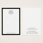 Benutzerdefinierte Logo-Ohrmarkenkarten (Vorne & Hinten)